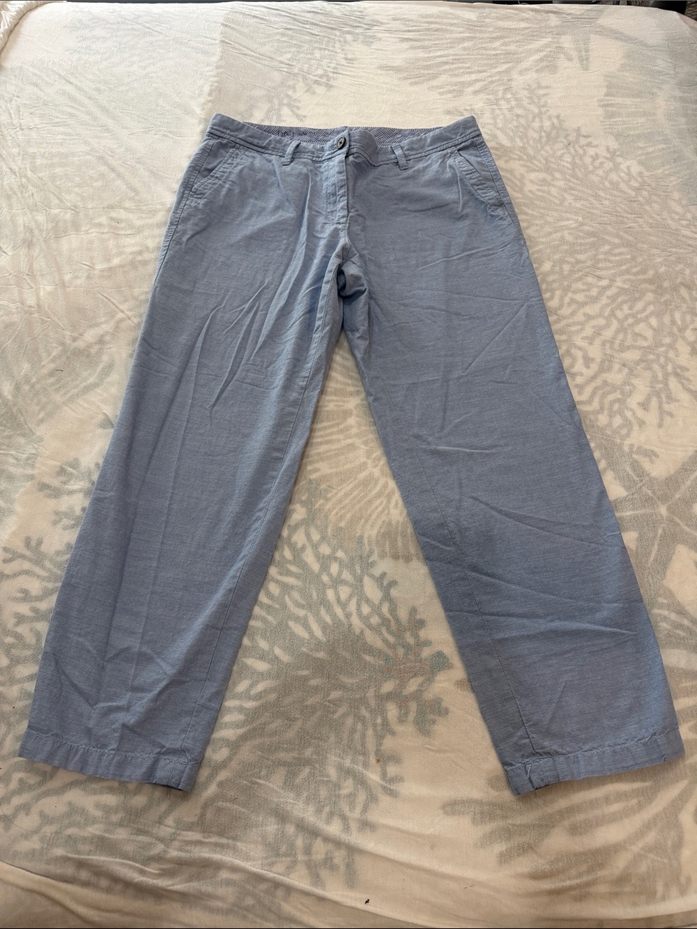 Talbots Light Blue Straight-Leg Pants